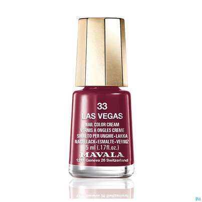 Sie sehen eine Packung Mavala Nagellacke 33 Las Vegas 5ml, Produktbild: 02 Mavala Nagellacke 33 Las Vegas 5ml, A-Nr.: 3652358 - 02