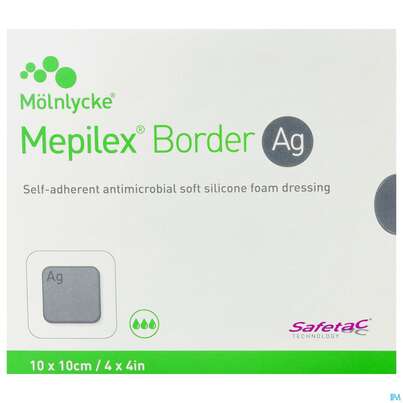 MEPILEX BORD AG 10X10CM 5ST, A-Nr.: 3847725 - 01