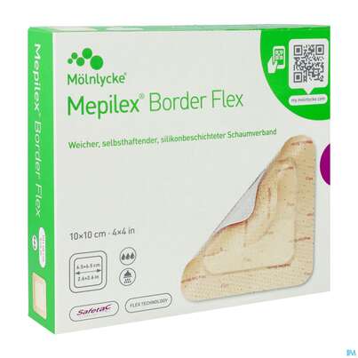 Schaumverband Mepilex/flexibel Border 10x 10cm 10st, A-Nr.: 4802274 - 03