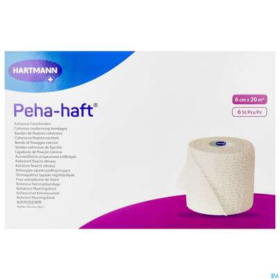 Peha-haft Fixierbinde/latexfrei 20mx 6cm 6st, A-Nr.: 3328356 - 01