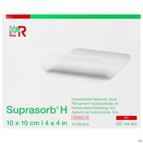 Suprasorb H Hydrokolloid-verband Duenn 10x10cm 10st, A-Nr.: 5095123 - 01