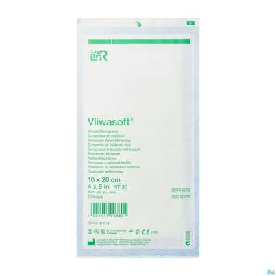 Vlieskompressen Vliwasoft 6fach Steril 10x 20cm 2st, A-Nr.: 1372778 - 02