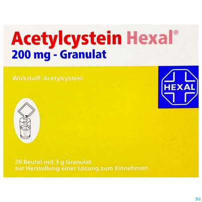 Acetylcystein-hexal Granulat 200mg 20st, A-Nr.: 3771703 - 01