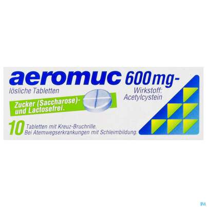 AEROMUC TBL LSL 600MG 10ST, A-Nr.: 1284962 - 01