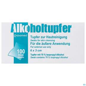 Alkoholtupfer 3x 3cm Gefaltet 70% Isopropyl- Alkohol 100st, A-Nr.: 5764802 - 01