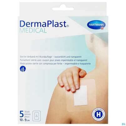 DERMAPLAST WUNDPFL 10X9 WD 5ST, A-Nr.: 4489570 - 01