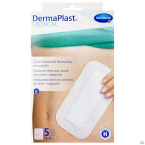 DERMAPLAST WUNDPFL 15X9 ATM 5ST, A-Nr.: 4489558 - 01