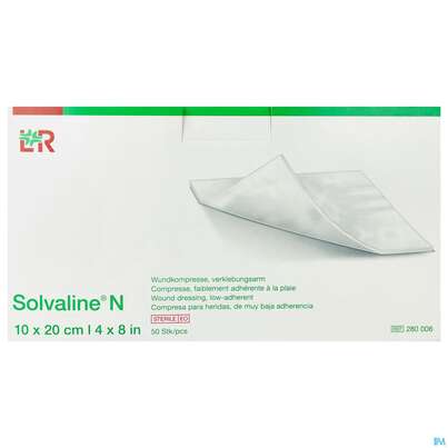 Solvaline N-kompresse Steril 10x 20cm 50st, A-Nr.: 1519750 - 01