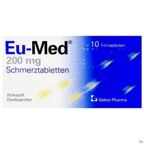 Eu-med Schmerztabl 200mg 10st, A-Nr.: 2442647 - 01