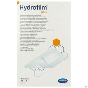 Wundverband Hydrofilm/plus 9x 15cm 5st, A-Nr.: 3697220 - 01