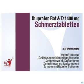 Ibuprofen-rat&amp;amp;tat Schmerztabl 400mg 30st, A-Nr.: 4482059 - 01