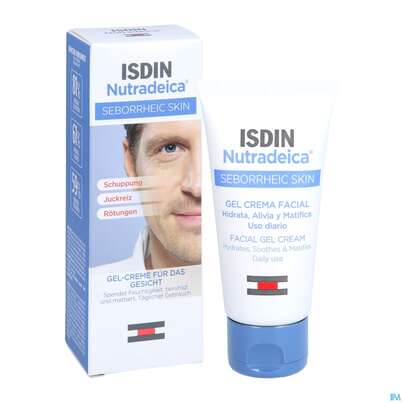 Sie sehen eine Packung Isdin Nutradeica Gel Cream 50ml, Produktbild: 05 Isdin Nutradeica Gel Cream 50ml, A-Nr.: 5570328 - 05