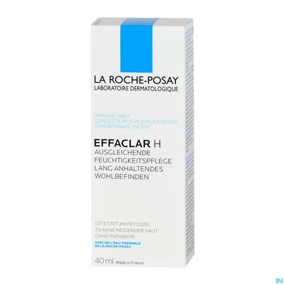 Sie sehen eine Packung La Roche Posay Akne/mischhaut Effaclar H Feuchtigkeitspflege 40ml, Produktbild: 03 La Roche Posay Akne/mischhaut Effaclar H Feuchtigkeitspflege 40ml, A-Nr.: 3601786 - 03