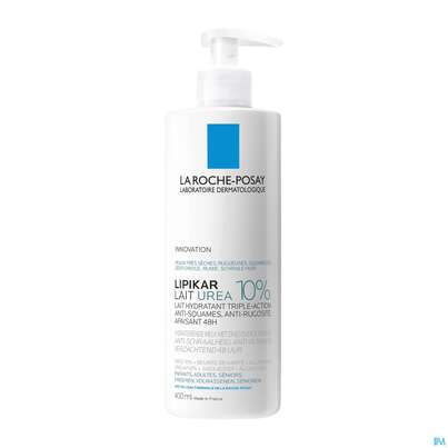 Sie sehen eine Packung La Roche Posay Koerperpflege Lipikar/lait Urea 10% 400ml, Produktbild: 02 La Roche Posay Koerperpflege Lipikar/lait Urea 10% 400ml, A-Nr.: 5775243 - 02