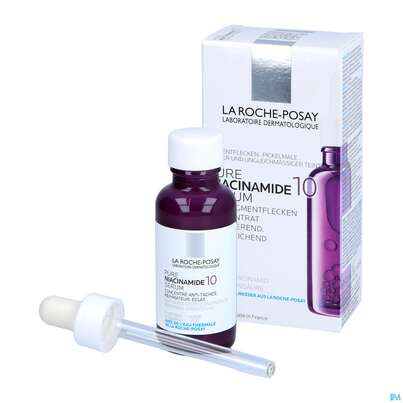 Sie sehen eine Packung La Roche Posay Gesichtspflege Pure/niacinamide10 Serum Allergie Neigende Haut 30ml, Produktbild: 04 La Roche Posay Gesichtspflege Pure/niacinamide10 Serum Allergie Neigende Haut 30ml, A-Nr.: 5593878 - 04
