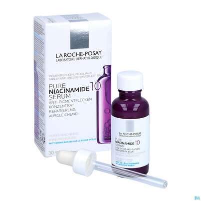Sie sehen eine Packung La Roche Posay Gesichtspflege Pure/niacinamide10 Serum Allergie Neigende Haut 30ml, Produktbild: 05 La Roche Posay Gesichtspflege Pure/niacinamide10 Serum Allergie Neigende Haut 30ml, A-Nr.: 5593878 - 05