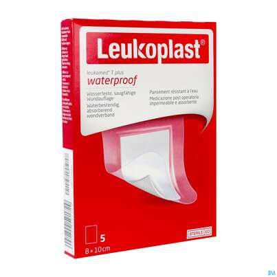 Wundverband Leukomed/t Plus/leukopor Folienverband/+auflage Steril 8x10cm 5st, A-Nr.: 4746713 - 04