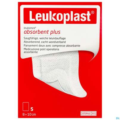 Wundverband Leukomed/steril/leukoplast Verklebungsschutz 8cmx10cm 5st, A-Nr.: 4746699 - 02