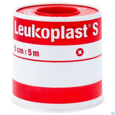 Wundpflaster Leukoplast/s Rollenpflaster 5mx 5cm 4761600 1st, A-Nr.: 1218362 - 01