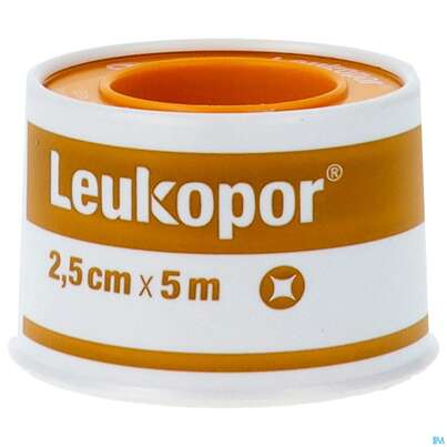 Wundpflaster Leukopor Rollenpflaster 5mx 2,5cm 0247200 1st, A-Nr.: 5020533 - 01