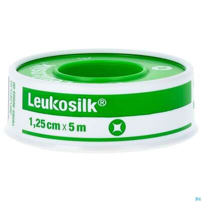 Wundpflaster Leukosilk Rollenpflaster 5mx 1,25cm 0102100 1st, A-Nr.: 5020562 - 01