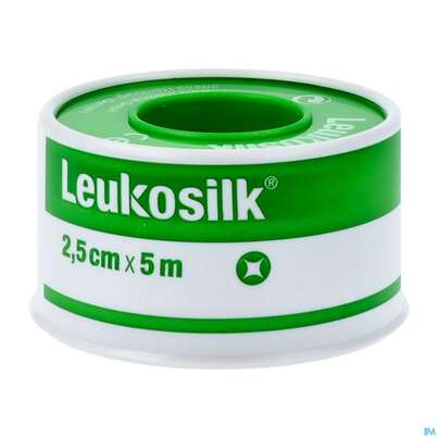 Sie sehen eine Packung Rollenpflaster Leukosilk Rollenpflaster 5mx 2,5cm 01022 1st, Produktbild: 02 Rollenpflaster Leukosilk Rollenpflaster 5mx 2,5cm 01022 1st, A-Nr.: 5020579 - 02