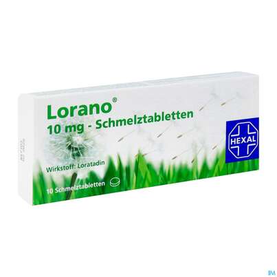 Lorano Schmelztabl 10mg 10st, A-Nr.: 3545378 - 02