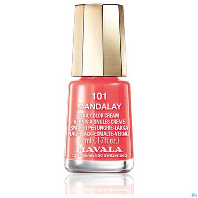 Sie sehen eine Packung Mavala Nagellacke 101 Mandalay 5ml, Produktbild: 01 Mavala Nagellacke 101 Mandalay 5ml, A-Nr.: 5426212 - 01