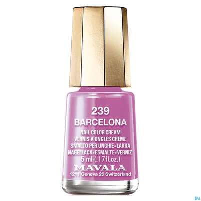 Sie sehen eine Packung Mavala Nagellacke 239 Barcelona 5ml, Produktbild: 03 Mavala Nagellacke 239 Barcelona 5ml, A-Nr.: 4552854 - 03