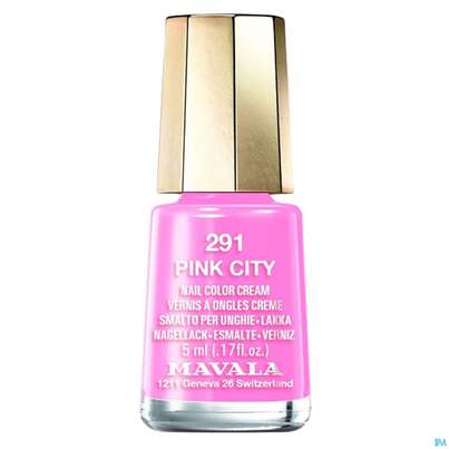 Sie sehen eine Packung Mavala Nagellacke 291 Pink City 5ml, Produktbild: 01 Mavala Nagellacke 291 Pink City 5ml, A-Nr.: 4606610 - 01