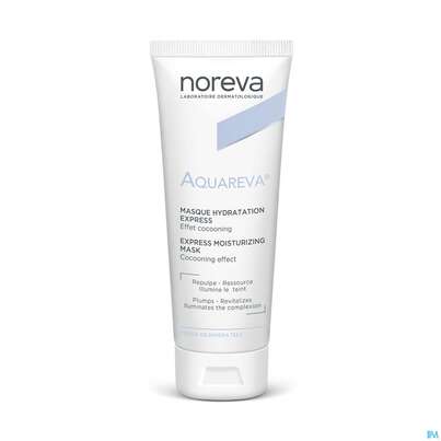 Sie sehen eine Packung Noreva Aquareva Feuchtigkeitsmaske 50ml, Produktbild: 01 Noreva Aquareva Feuchtigkeitsmaske 50ml, A-Nr.: 4095026 - 01
