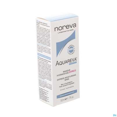 Sie sehen eine Packung Noreva Aquareva Feuchtigkeitsmaske 50ml, Produktbild: 02 Noreva Aquareva Feuchtigkeitsmaske 50ml, A-Nr.: 4095026 - 02