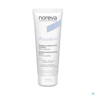 Sie sehen eine Packung Noreva Aquareva Feuchtigkeitsmaske 50ml, Produktbild: 05 Noreva Aquareva Feuchtigkeitsmaske 50ml, A-Nr.: 4095026 - 05