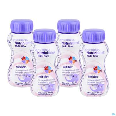Nutrini/drink Flasche Multifibre 200ml Erdbeere 24st, A-Nr.: 3274620 - 03