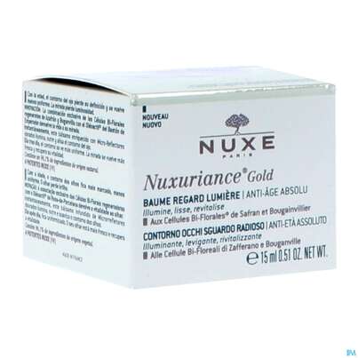 Sie sehen eine Packung Nuxe Nuxuriance Anti-aging Intensiv Gold Augen Balsam 15ml, Produktbild: 04 Nuxe Nuxuriance Anti-aging Intensiv Gold Augen Balsam 15ml, A-Nr.: 5267601 - 04