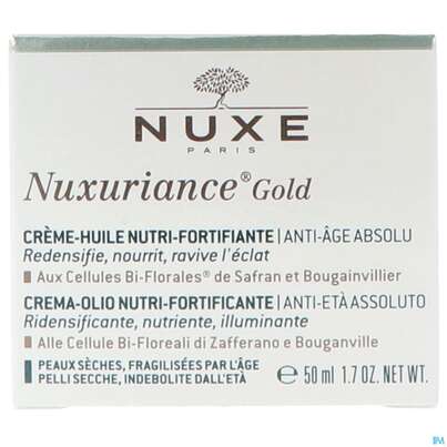 Sie sehen eine Packung Nuxe Nuxuriance Anti-aging Intensiv Gold Oel-creme 50ml, Produktbild: 02 Nuxe Nuxuriance Anti-aging Intensiv Gold Oel-creme 50ml, A-Nr.: 5267570 - 02