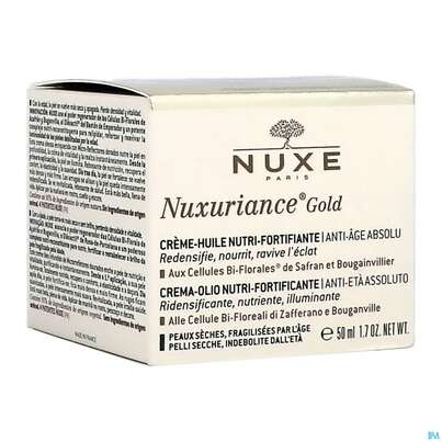 Sie sehen eine Packung Nuxe Nuxuriance Anti-aging Intensiv Gold Oel-creme 50ml, Produktbild: 03 Nuxe Nuxuriance Anti-aging Intensiv Gold Oel-creme 50ml, A-Nr.: 5267570 - 03