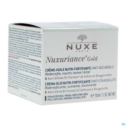 Sie sehen eine Packung Nuxe Nuxuriance Anti-aging Intensiv Gold Oel-creme 50ml, Produktbild: 04 Nuxe Nuxuriance Anti-aging Intensiv Gold Oel-creme 50ml, A-Nr.: 5267570 - 04