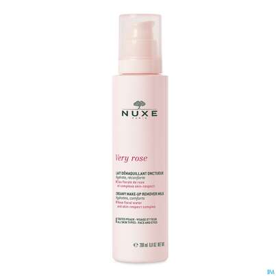 Sie sehen eine Packung Nuxe Very Rose Clean/milk Reinigungsmilch 200ml, Produktbild: 01 Nuxe Very Rose Clean/milk Reinigungsmilch 200ml, A-Nr.: 5301321 - 01
