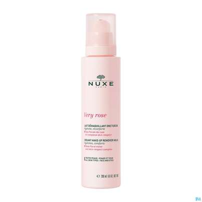 Sie sehen eine Packung Nuxe Very Rose Clean/milk Reinigungsmilch 200ml, Produktbild: 02 Nuxe Very Rose Clean/milk Reinigungsmilch 200ml, A-Nr.: 5301321 - 02