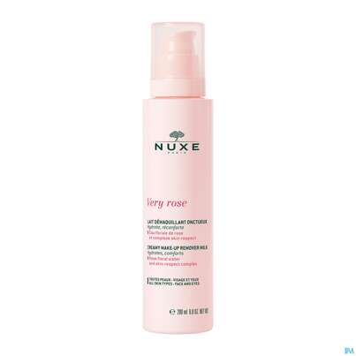 Sie sehen eine Packung Nuxe Very Rose Clean/milk Reinigungsmilch 200ml, Produktbild: 03 Nuxe Very Rose Clean/milk Reinigungsmilch 200ml, A-Nr.: 5301321 - 03