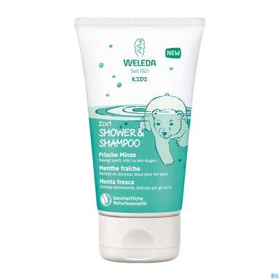 Shampoon Weleda 2in1 +shower Frische Minze 150ml, A-Nr.: 4782502 - 04