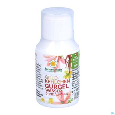 Sie sehen eine Packung Sonnenmoor Gurgelwasser Ohne Alkohol 100ml, Produktbild: 03 Sonnenmoor Gurgelwasser Ohne Alkohol 100ml, A-Nr.: 3814772 - 03