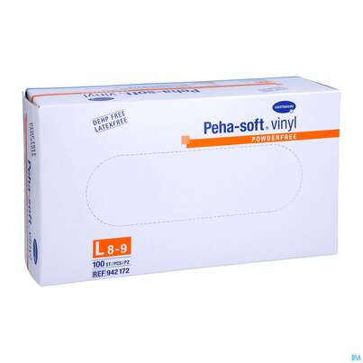 Untersuchungshandschuhe Peha/soft/puderfrei Vinyl Unsteril Gross l 94217 100st, A-Nr.: 2369212 - 03