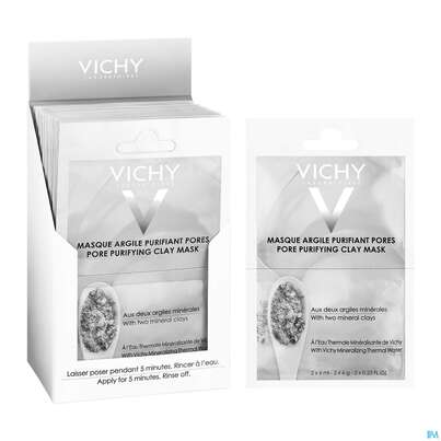 Sie sehen eine Packung Vichy Purete Thermale Maske/duo-sachet Porenverfeinernd 12ml, Produktbild: 05 Vichy Purete Thermale Maske/duo-sachet Porenverfeinernd 12ml, A-Nr.: 4491816 - 05