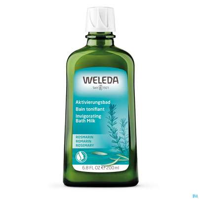 Sie sehen eine Packung Weleda Rosmarin Aktivierungsbad 200ml, Produktbild: 05 Weleda Rosmarin Aktivierungsbad 200ml, A-Nr.: 5034469 - 05