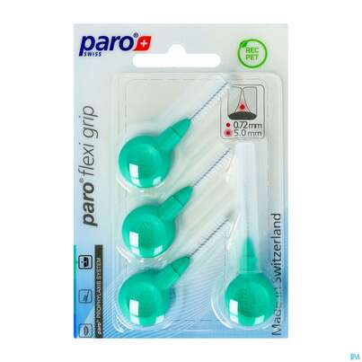 Zahnbuersten Paro Flexigrip 5,0mm Gruen 4st, A-Nr.: 2652729 - 02