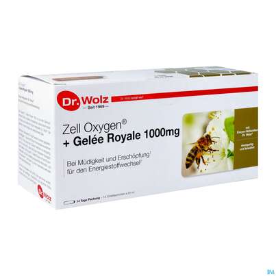 Zell Oxygen Dr.wolz Trink/kur +gelee Royale 1000mg Nr 60596 14x 2 280ml, A-Nr.: 4184698 - 02